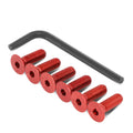 NRG Steering Wheel Screw Upgrade Kit (Conical) - Red