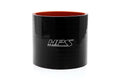 HPS Performance 2.75 ID 3 Long High Temp 4-ply Reinforced Silicone Straight Coupler Hose Black (70mm ID 76mm Length)