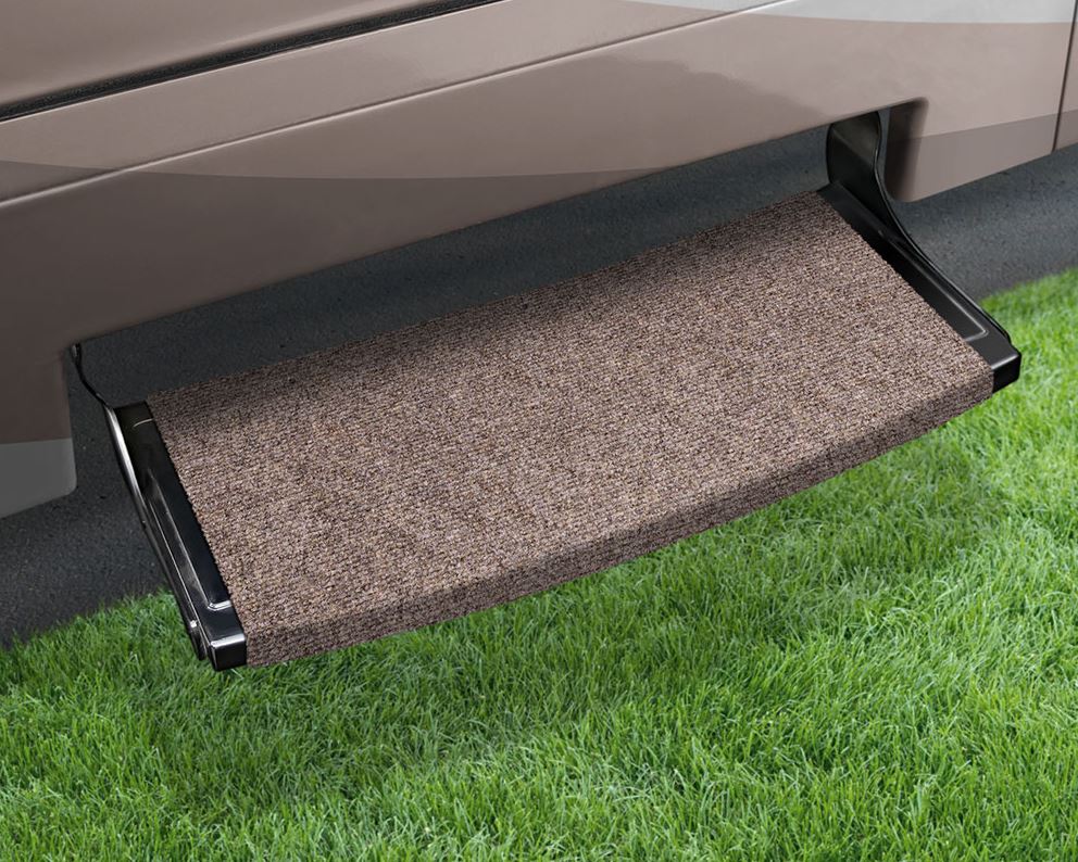 OUTRIGGER RADIUS XT RV STEP RUG 22 IN. WIDE WALNUT BROWN