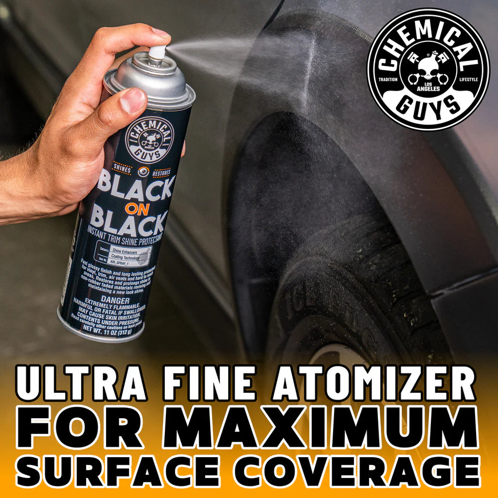 Chemical Guys Black on Black Instant Trim Shine Spray Dressing - 11oz (Aerosol)