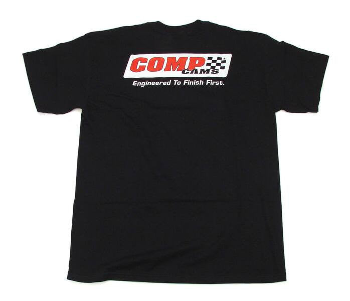 ~(0.5 lbs. 8X8X0)~ T-SHIRT BLACK COMP RACING MED
