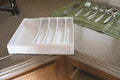 ADJUSTABLE CUTLERY TRAY WHITE