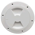 ABS DECK PLATE WHITE SMOOTH 4" QUAR
