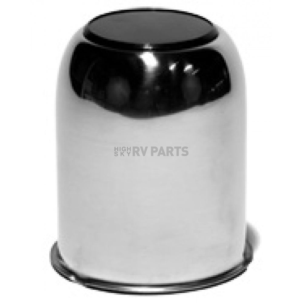 CTR CAP SS 4.82 BORE W/ BLK BTN
