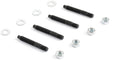 Cometic Carburetor Studs 2in Black Oxide Finish - With Bullet Tip