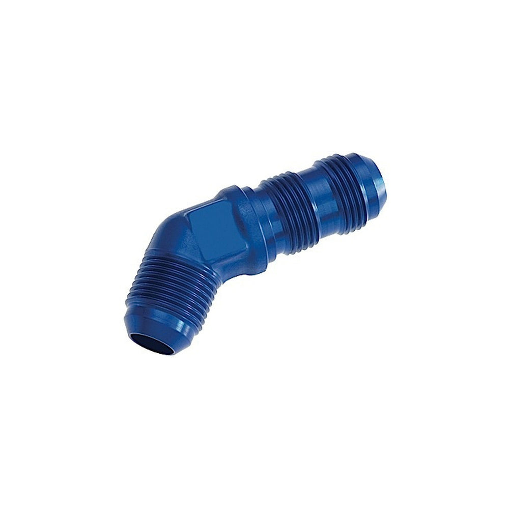 10 MALE AN/JIC BULKHEAD ADAPTERS 45 DEGREE BLUE
