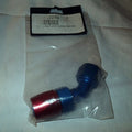 RED/BLUE 45 DEGREE SWIVEL ALUMINUM HOSE END 10AN
