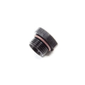 #12 Straight Thread Plug Black