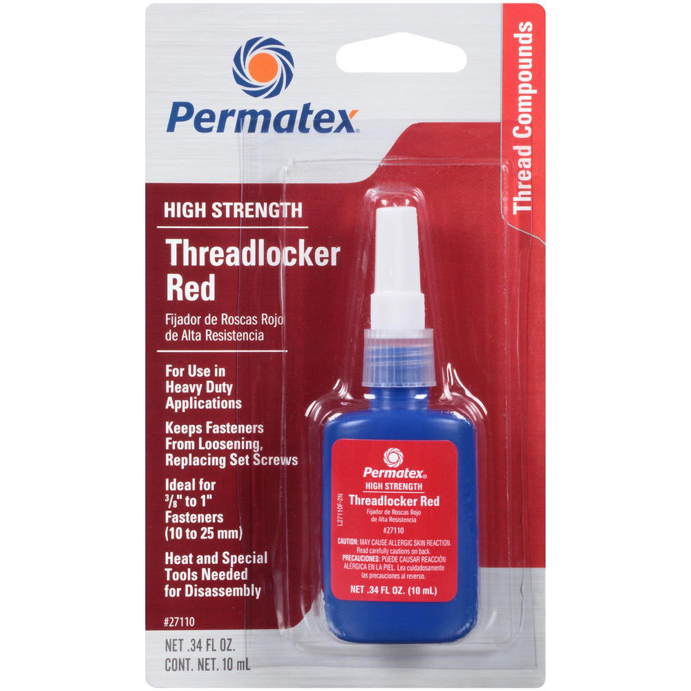 Threadlocker Red High Strengh 10ml.