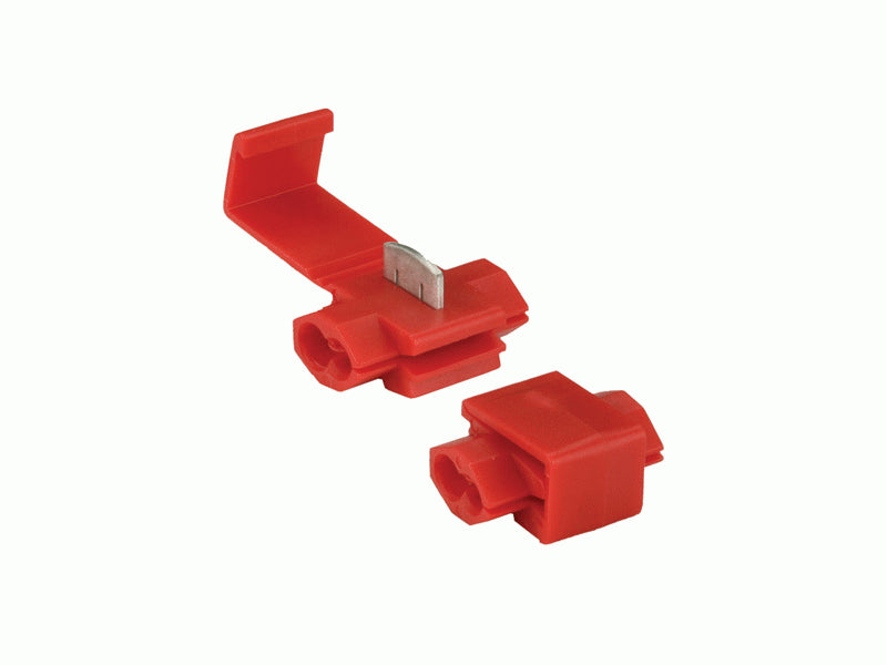 RED INSTANT TAP CONNECTOR 22-18 GAUGE - PACKAGE OF 100