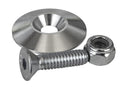 Moroso 1.25in Taper Washer - Raw (10 Pack w/Hardware)