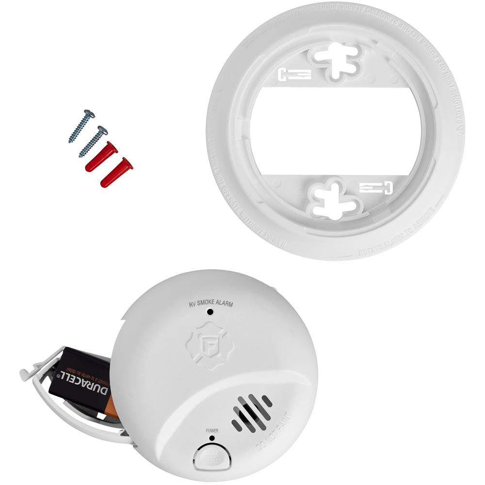BATTERY POWERED SMOKE ALARM WITH RE