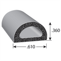 EPDM SPONGE DSEAL W/PSA 25FT