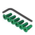 NRG Steering Wheel Screw Upgrade Kit (Conical) - Green