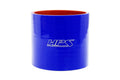 HPS Performance 2.75 ID 3 Long High Temp 4-ply Reinforced Silicone Straight Coupler Hose Blue (70mm ID 76mm Length)