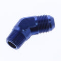 Fragola -8AN x 3/8 NPT 45 Degree Adapter