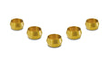 Vibrant Performance - 16464 - Pack of 5, Brass Olive Inserts; Size 1/4 in.