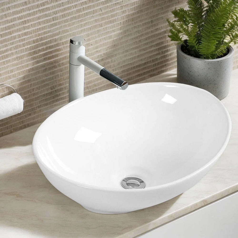 10 X 13 WHITE ABS OVAL LAV