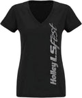 LS LADIES V-NECK BLOCK PARTY TEE -