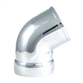 Spectre Universal Intake Elbow Tube (ABS) w/Collar 3in. OD / 60 Degree - Chrome