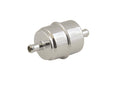 Chrome Fuel Filter Fits 3/8 Inch Hose For Carbureted Applications 40 Micron Mr Gasket
