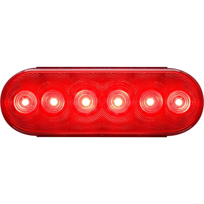 LED TAIL 6IN 6 DIODE RECESSED RED
