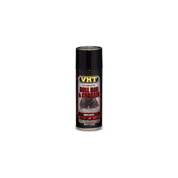 HIGH TEMPERATURE ROLL BAR/CHASSIS PAINT; SATIN BLACK; 11 OZ. AEROSOL
