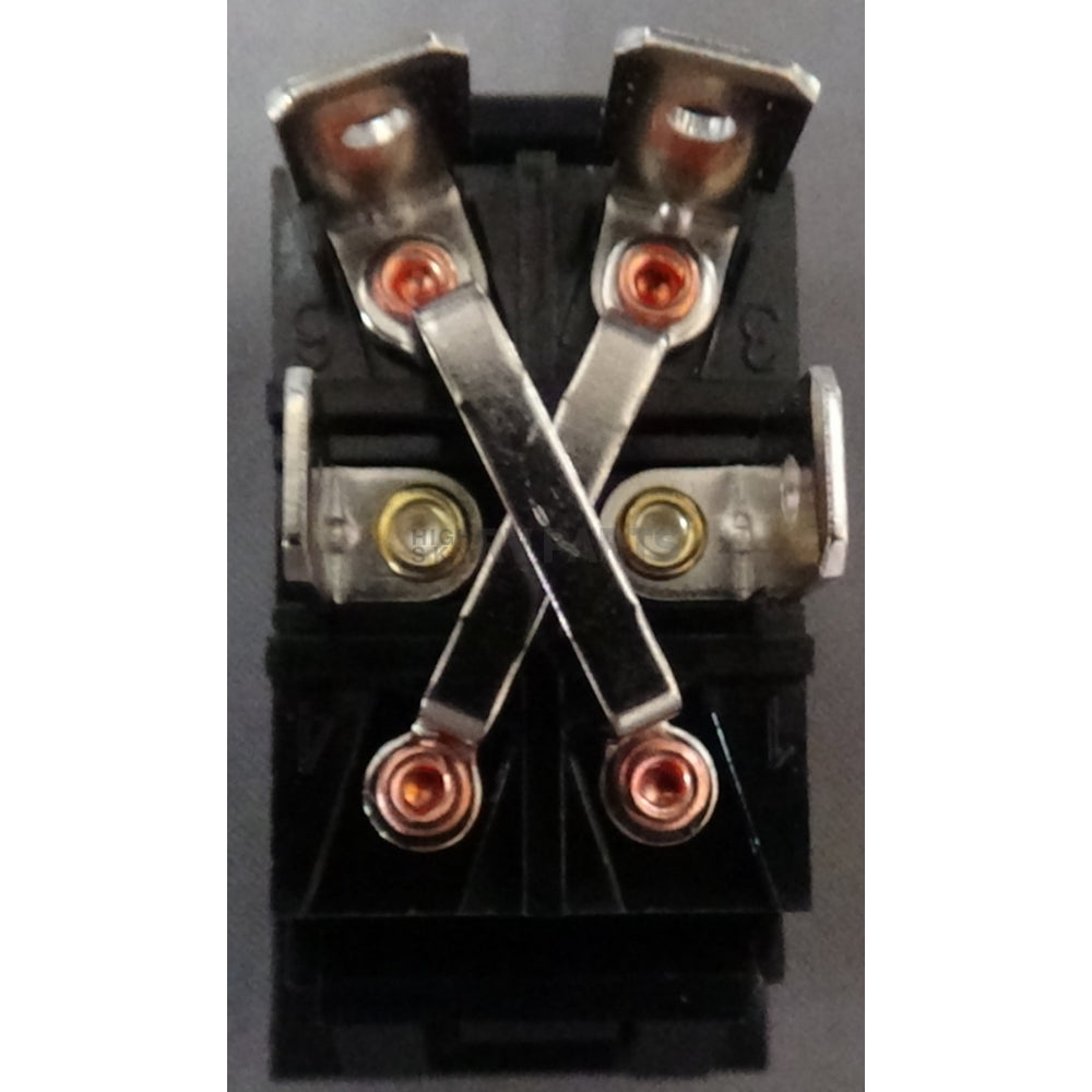 SWITCH DPDT (ON)-0FF-(ON) BLACK