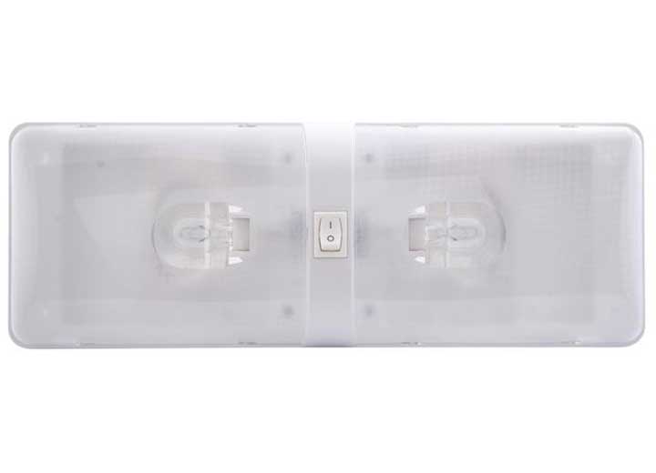 INTERIOR CEILING LIGHT DOUBLE CLEAR LENS ON/OFF/ON SWITCH EUROSTYLE RETAIL