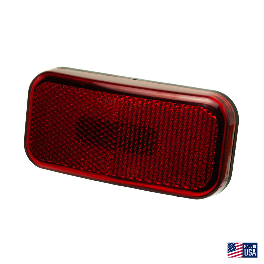CLEARANCE LIGHT RECTANGULAR W/ROUNDED CORNER AMBER WHITE BASE LED