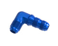 06 90 DEGREE MALE AN/JIC BULKHEAD ADAPTER BLUE