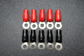 NICKEL RING TERMINAL 8 GAUGE 5/16 I