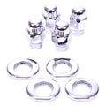 12MM X 1.50 ET CONICAL SEAT (WITH CHROME WASHERS) LUG NUTS 4 BAGGED