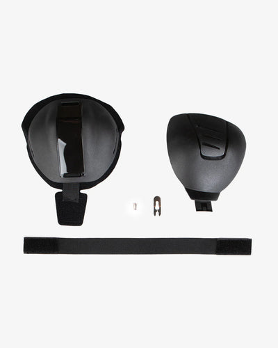 EVS Axis Patella Cup Replacement(Strap/Liner/Left Cup/Hardware) Black - Small/Medium