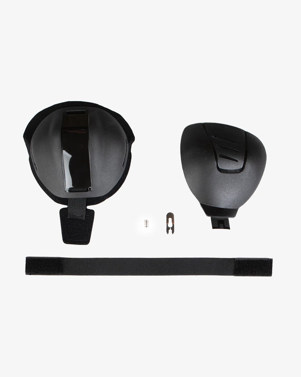 EVS Axis Patella Cup Replacement(Strap/Liner/Left Cup/Hardware) Black - Small/Medium