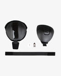 EVS Axis Patella Cup Replacement(Strap/Liner/Left Cup/Hardware) Black - Small/Medium