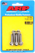 ARP 1/4 in.-28 RH Thread, 1.00 in Hex Head SS 300 Bolts - Set of 5