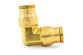 UNION ELBOW PSH-LK BRS