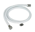 WHITE SHOWER HEAD HOSE 60IN