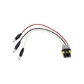 LED 3-WIRE PLG MLDD AMP W/.180 BLTS