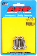 ARP 1/4 in.-28 RH Thread, 0.750 in Hex Head SS 300 Bolts - Set of 5