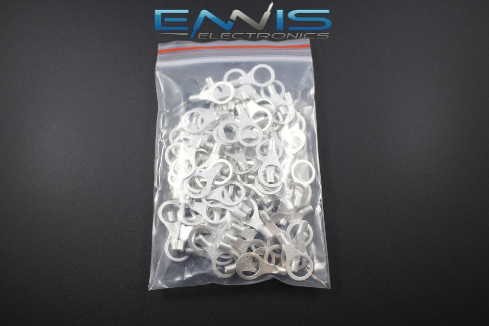 UNINSULATED RING TERMINAL 22-18 GAUGE 5/16 INCH - 100 PK