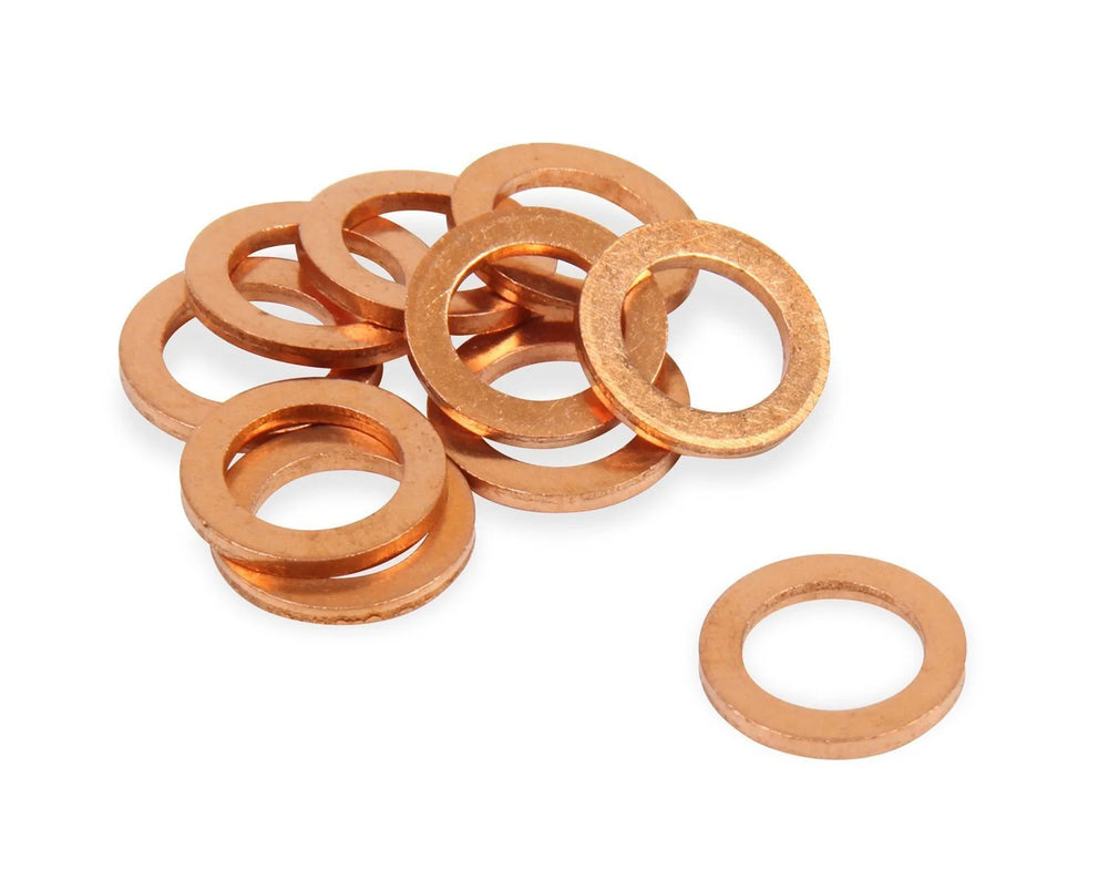 10mm Copper Crush Washers Pkg of 10