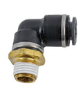 1/4 PTC - 3/8 NPT 90 Deg Swivel Elbow