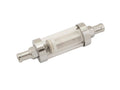 Clearview Inline Fuel Filter 3/8 Inch Fits Carbureted Applications Up to 10 PSI Mr Gasket