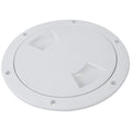 6" INSPECTION DK PLATE-WH