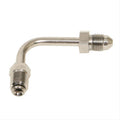 Russell Performance 3/8in-24 Inverted Flare to Male -3AN Steel Chrome 90 Degree Brake Line Fitting