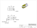 Weld-In Slot Clevis - 7/8 x .058 3/16
