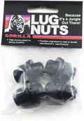 12MM X 1.50 STANDARD MAG BLACK CHROME LUG NUTS 4 BAGGED