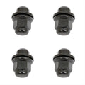 12MM X 1.50 STANDARD MAG BLACK CHROME LUG NUTS 4 BAGGED